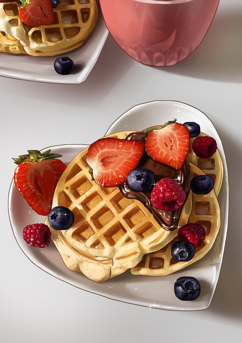 EST-CE QUE VOUS AVEZ FAIM MAINTENANT ??? 😳
Votre gaufre préférée ce serait la gaufre de Bruxelles ou de Liège ? 🍮 
(Il n'y a qu'une seule réponse correcte)

J'avais commencé ce dessin avant mes vacances, je suis contente de l'avoir terminé !