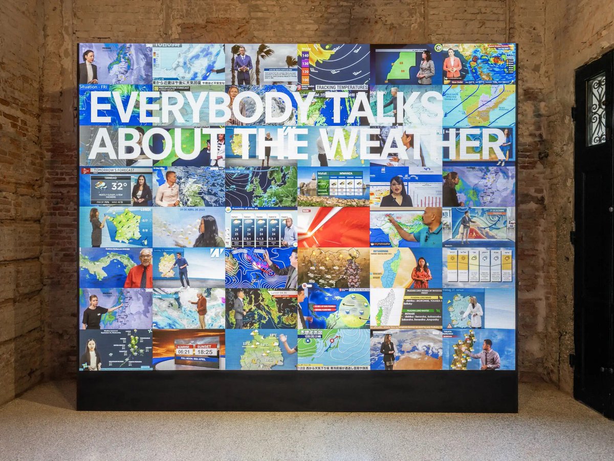 Esse arts + opinions (@revue_esse) on Twitter photo Read on esse.ca | @AloiArtTalk in conversation with Dieter Roelstraete, curator of the exhibition 𝘌𝘷𝘦𝘳𝘺𝘣𝘰𝘥𝘺 𝘛𝘢𝘭𝘬𝘴 𝘈𝘣𝘰𝘶𝘵 𝘵𝘩𝘦 𝘞𝘦𝘢𝘵𝘩𝘦𝘳 (<a href="/FondazionePrada/">Fondazione Prada</a>, Venice): esse.ca/en/interviews/… Read on esse.ca | @AloiArtTalk in conversation with Dieter Roelstraete, curator of the exhibition 𝘌𝘷𝘦𝘳𝘺𝘣𝘰𝘥𝘺 𝘛𝘢𝘭𝘬𝘴 𝘈𝘣𝘰𝘶𝘵 𝘵𝘩𝘦 𝘞𝘦𝘢𝘵𝘩𝘦𝘳 (<a href="/FondazionePrada/">Fondazione Prada</a>, Venice): esse.ca/en/interviews/…