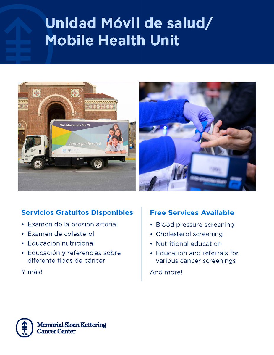 @mskihcd's Mobile Health Unit (MHU) continues to provide free essential health services to the communities that need them the most. Here is the September schedule for the MHU, listing all of the locations/times we will be hosting health fairs.