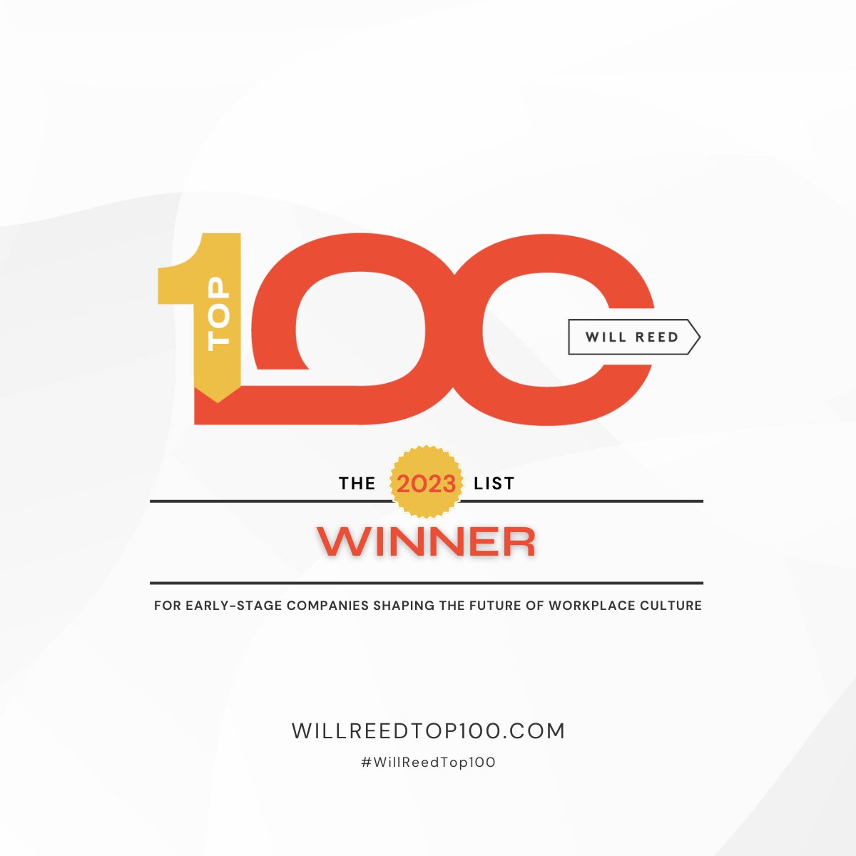 Proud to share that Beam was named one of the top 100 early-stage companies shaping the future of workplace culture.

We're hiring a software engineer to join our team in San Francisco. Reach out to learn more!

willreedtop100.com
#WillReedTop100