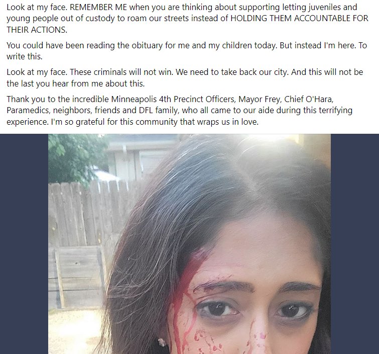 Cernovich's tweet image. DEFUND THE POLICE Marxist gets what she advocated for.