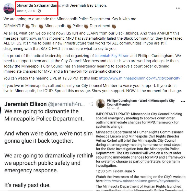 Cernovich's tweet image. DEFUND THE POLICE Marxist gets what she advocated for.