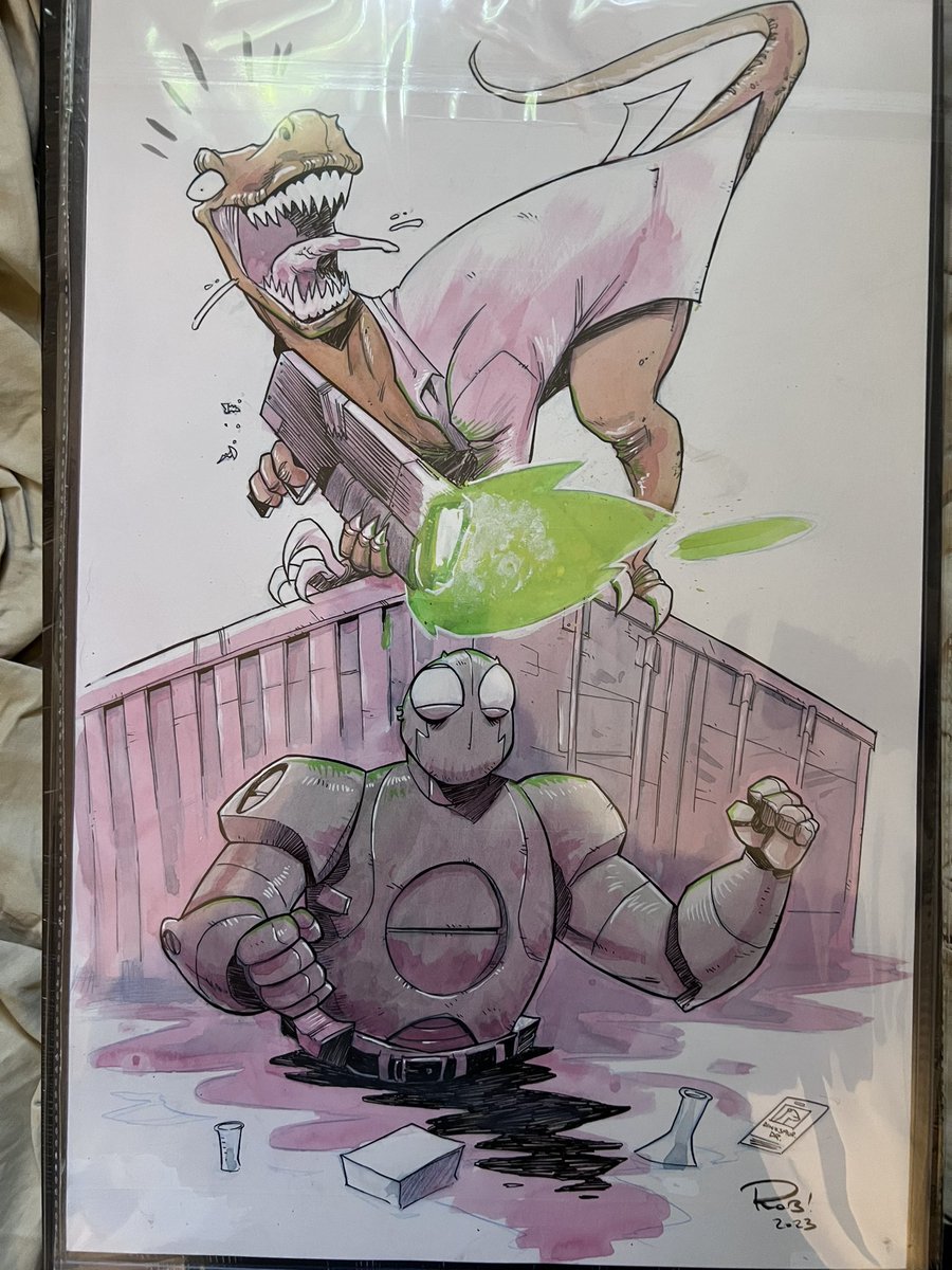 FakeMansComics's tweet photo. Amazing #AtomicRobo commission by the fantastic Rob Guillory (CHEW). @bclevinger @Scott_Wegna whattaya think? https://t.co/KLyiwR53Lm