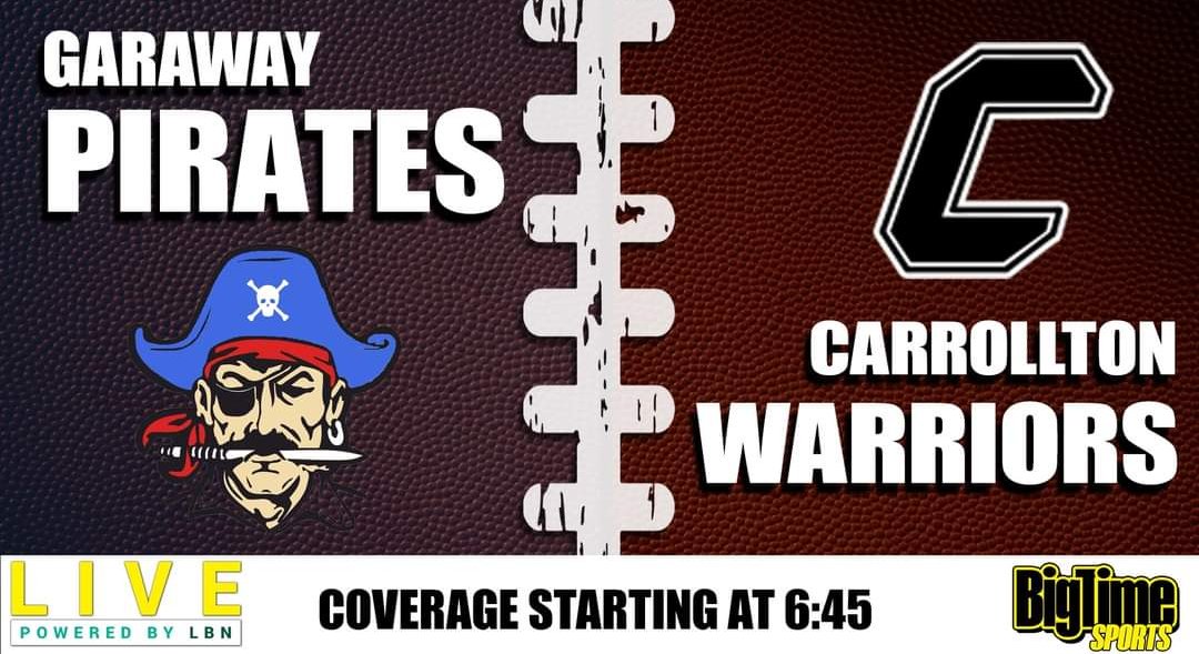 ‼️LIVE STREAM ALERT‼️
LIVE this Friday when we head down to <a href="/CarrSports/">Carrollton Sports</a> to watch the Warriors take on the <a href="/GarawayAthletic/">Garaway Athletics</a> Pirates in high school football action! 🏈
You can watch live on bigtimesportsohio.com