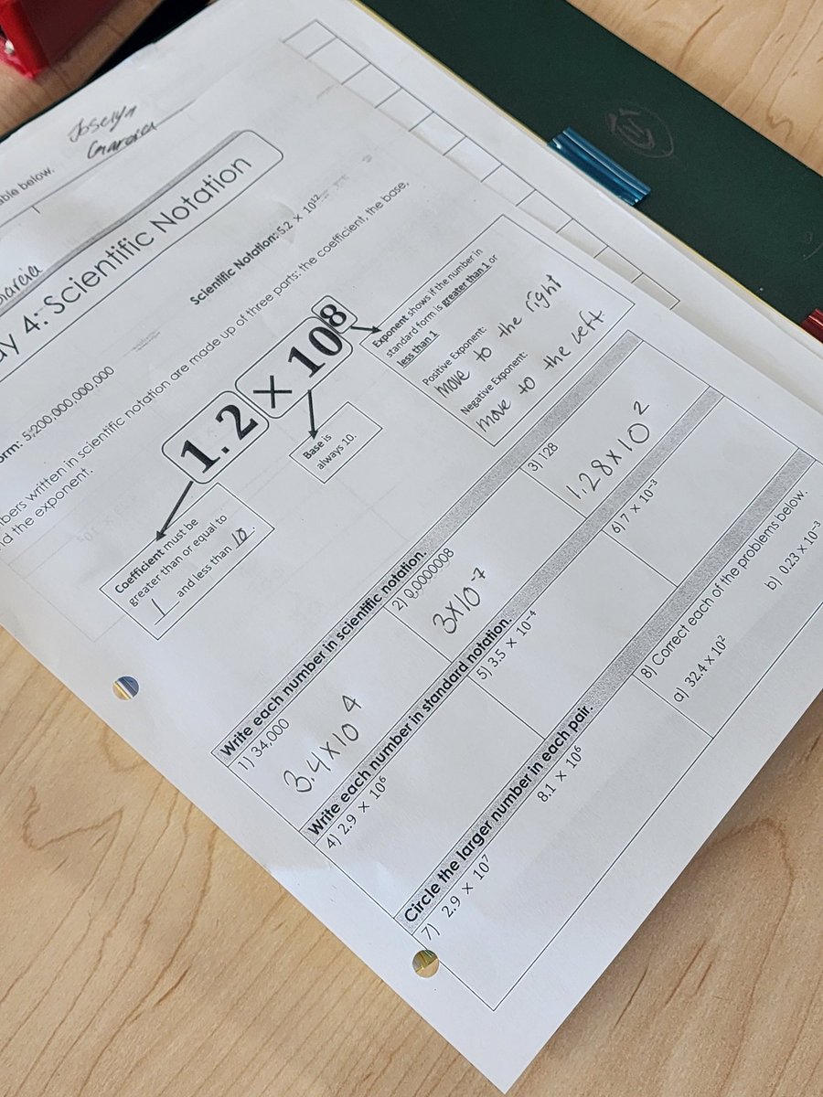 PrincipalMizell's tweet photo. Ms. Parikh teaching Ss to better understand big and small numbers - it's scientific notation. @FCPSRegion1 @HughesMSFCPS https://t.co/f1AfUblpAt