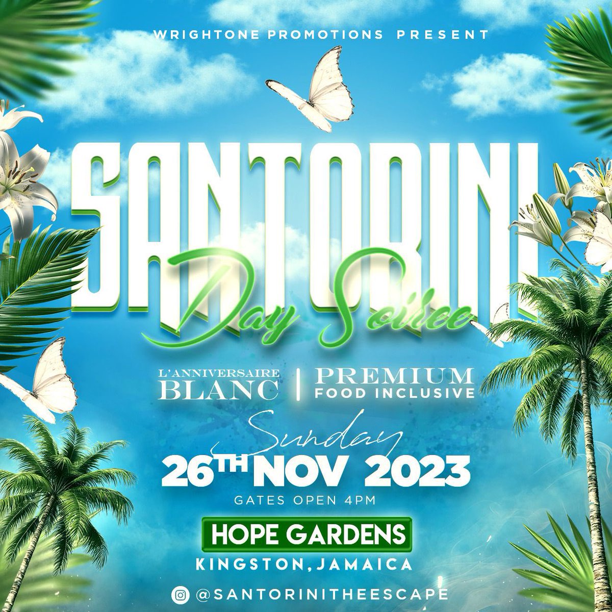 SantoriniSoiree's tweet photo. SUNDAY, NOVEMBER 26, 2023 OUR PREMIUM FOOD INCLUSIVE EVENT COMES ALIVE IN KINGSTON JAMAICA 🥘 🍱 🍲 

⚪️ GREAT VIBES 🎶 🎵 
⚪️ AMAZING CUISINE 🍱🍲
⚪️ EPIC ENTERTAINMENT 💃🏽🕺🏽
⚪️ BEAUTIFUL PEOPLE 💅

SANTORINI HOTLINES: 876-806-3145 / 876-567-1492 📱 https://t.co/DlVFOuTD7z