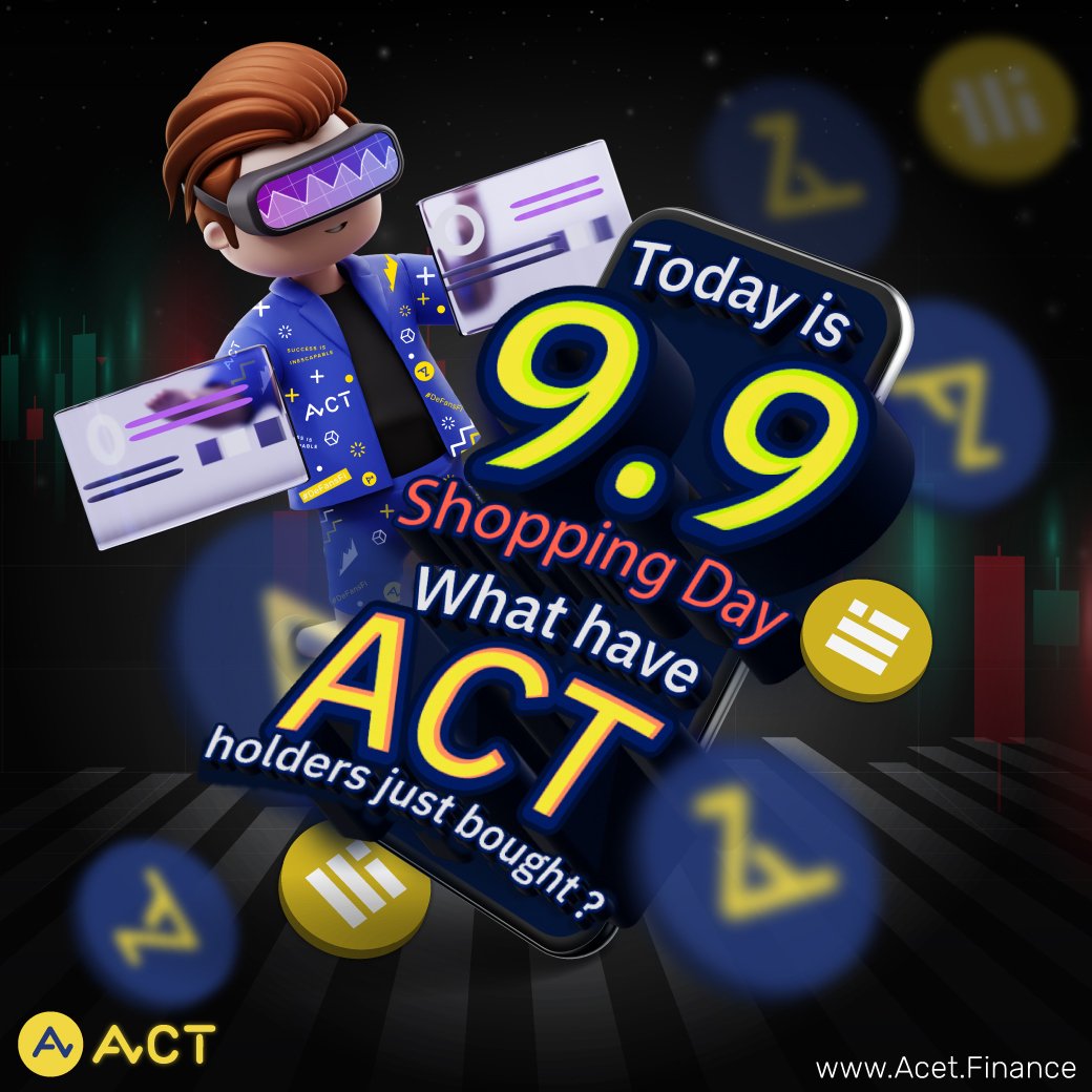 ACTDeFansFi's tweet photo. 💬 Did you get any good things from the 9.9 event, ACT holders❓
If you have no idea what to buy...for now, you’ve still got some time left to stake ACT.

🏅Go to stake now on https://t.co/yuicWWSJPA

#ACT #Acet #DeFansFi https://t.co/A8d5kGDR26