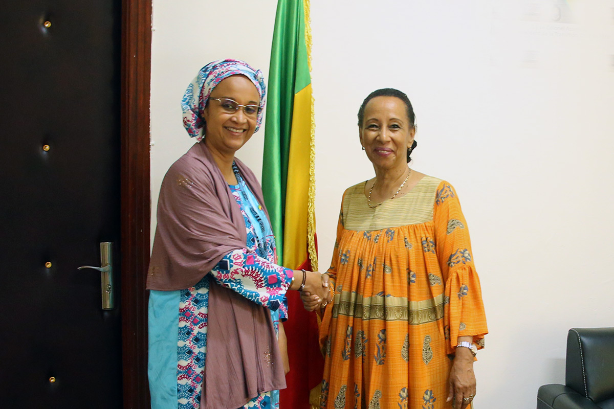 MenefpMali's tweet photo. Le Ministre a reçu en audience une délégation du Réseau de l’Entreprise en Afrique de l’Ouest @REAOMALI conduite par sa présidente Dr Awa DIARRA, ce 07 sept 2023. Les échanges ont porté sur le renforcement de la #collaboration entre les deux entités. #small #businessAct #Emplois https://t.co/VQRgUYgUTJ