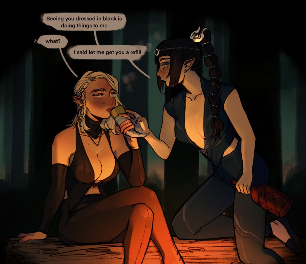 「Drunk camp talk」|Malta 💌のイラスト