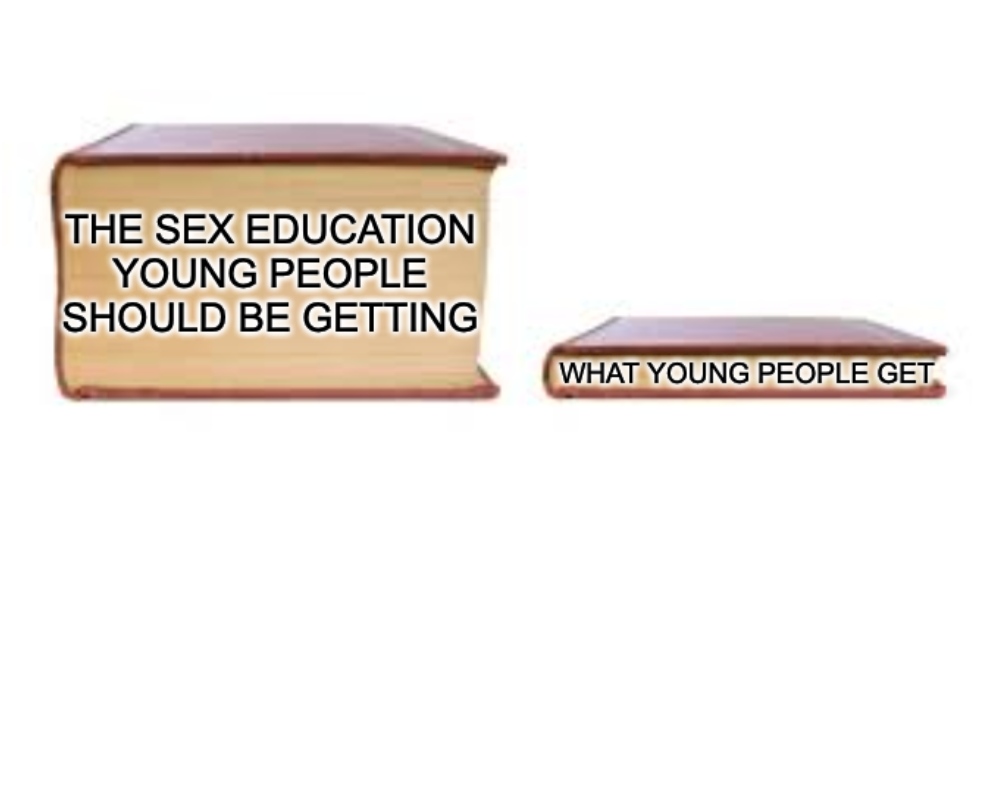 SIECUS's tweet photo. If sex education was taught right in this country, it would have as much content as a math, history, reading, or science class.
#sexeducation #sexed #health #siecus #meme https://t.co/YRBzcHObqr