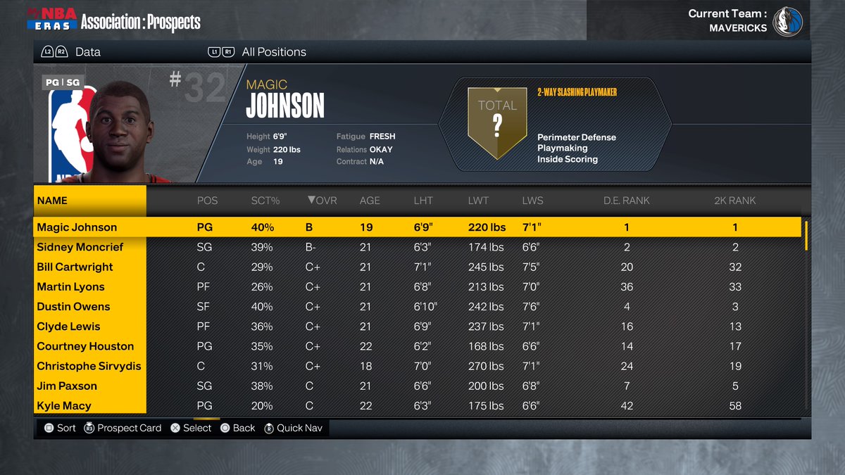 TheCoach2K's tweet photo. A great feature of MyNBA is that you can create "what if" scenarios.

For example, what if Magic Johnson played in today's NBA?

Using historic draft classes, you can put Magic into the modern NBA and see how he would do.

What player would you bring back from the past? https://t.co/mwtuOeKJ80