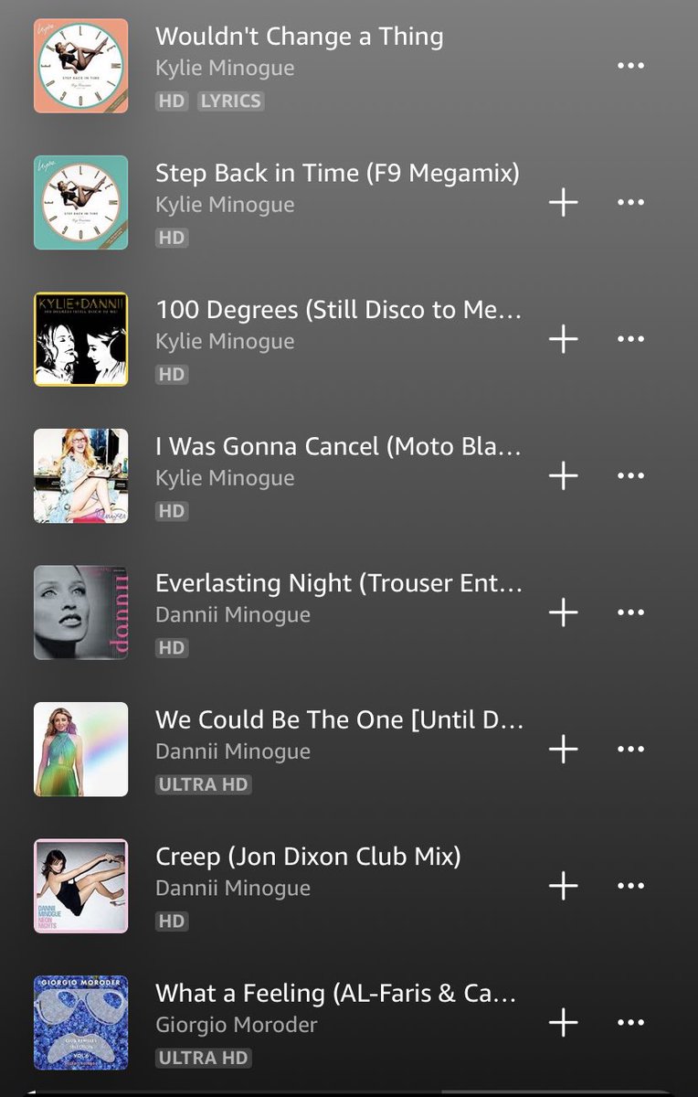 #KylieMinogue #WouldntChangeAThing #DanniiMinogue #playlist #ShowUsYourPlaylists #pop #PopMusic #Music