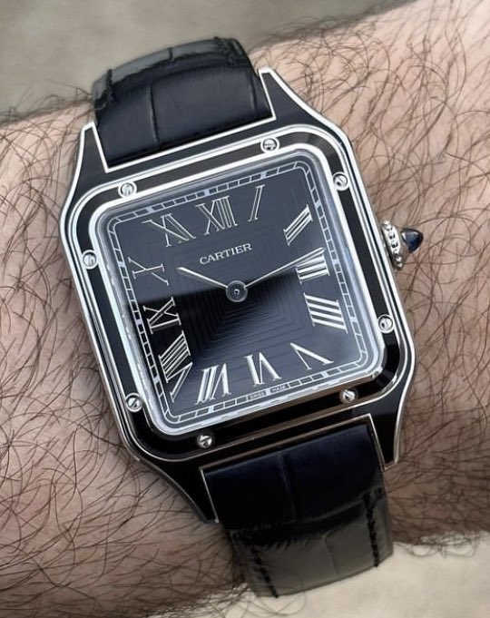 Shtreetwear's tweet photo. Cartier Santos “Darth Vader” https://t.co/vmJVflyuGE