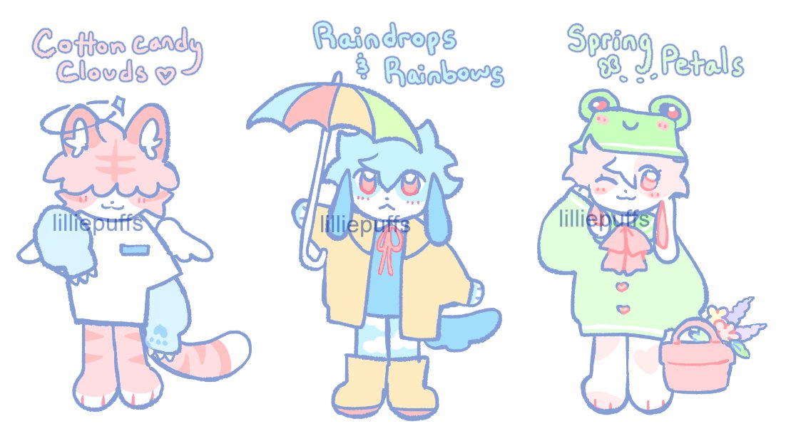 「pastel tiny adopts! 」|lillie ✨🌈 (comms open)のイラスト