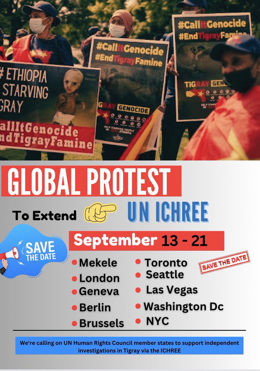 There is no way and absolutely NOTHING that can justify what is happening in TIGRAY 
As humanity. We have a duty to put an end to Genocide regardless of where it happens,  let's keep screaming and been voice for ዓደይ ትግራይ #CallitGenocide #RenewICHREE @StateDept @UN @elu_mk