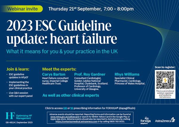 RhysWMPharm's tweet photo. I’ll be discussing how the new @escardio guidelines fit in to everyday practice. Join us on the 21st at 7pm to hear all about it 🫀💊 https://t.co/CarUB43NUG