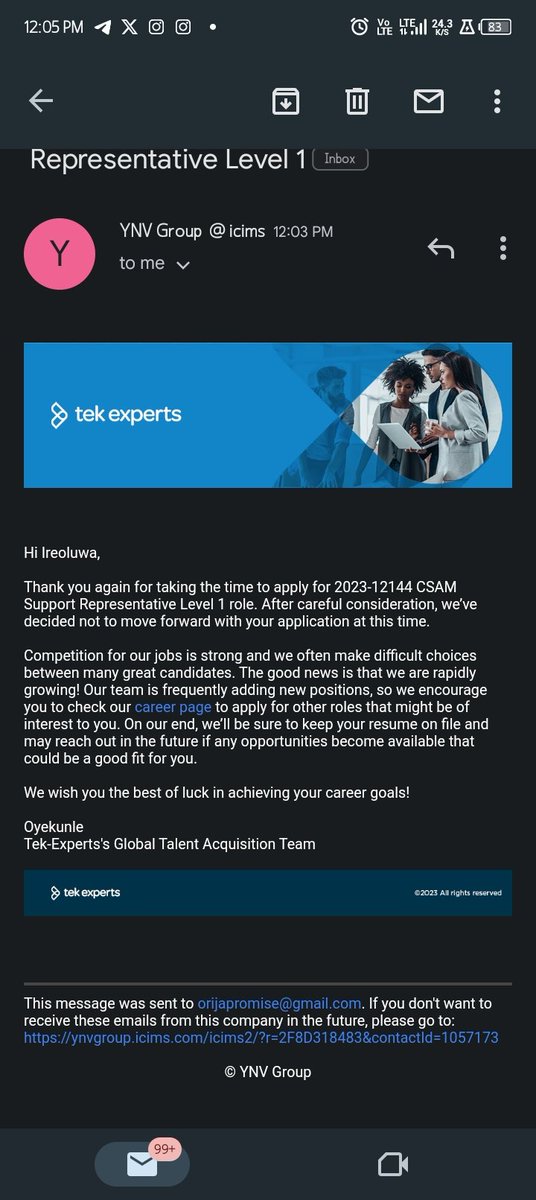 hirethegreatest's tweet photo. I recently aimed to join TekExperts, a company I've long admired. Though the path didn't lead me there this time, my dream remains strong. If any of you come across Customer Service Representative roles at TekExperts or elsewhere, please consider connecting. #TekExperts https://t.co/SwqUebOmJS