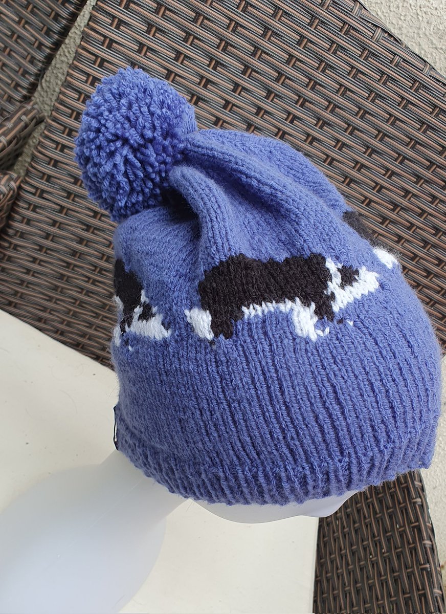 Evening #womaninbizhour 4 down, 11 more Collie Dog hats to knit. 😊