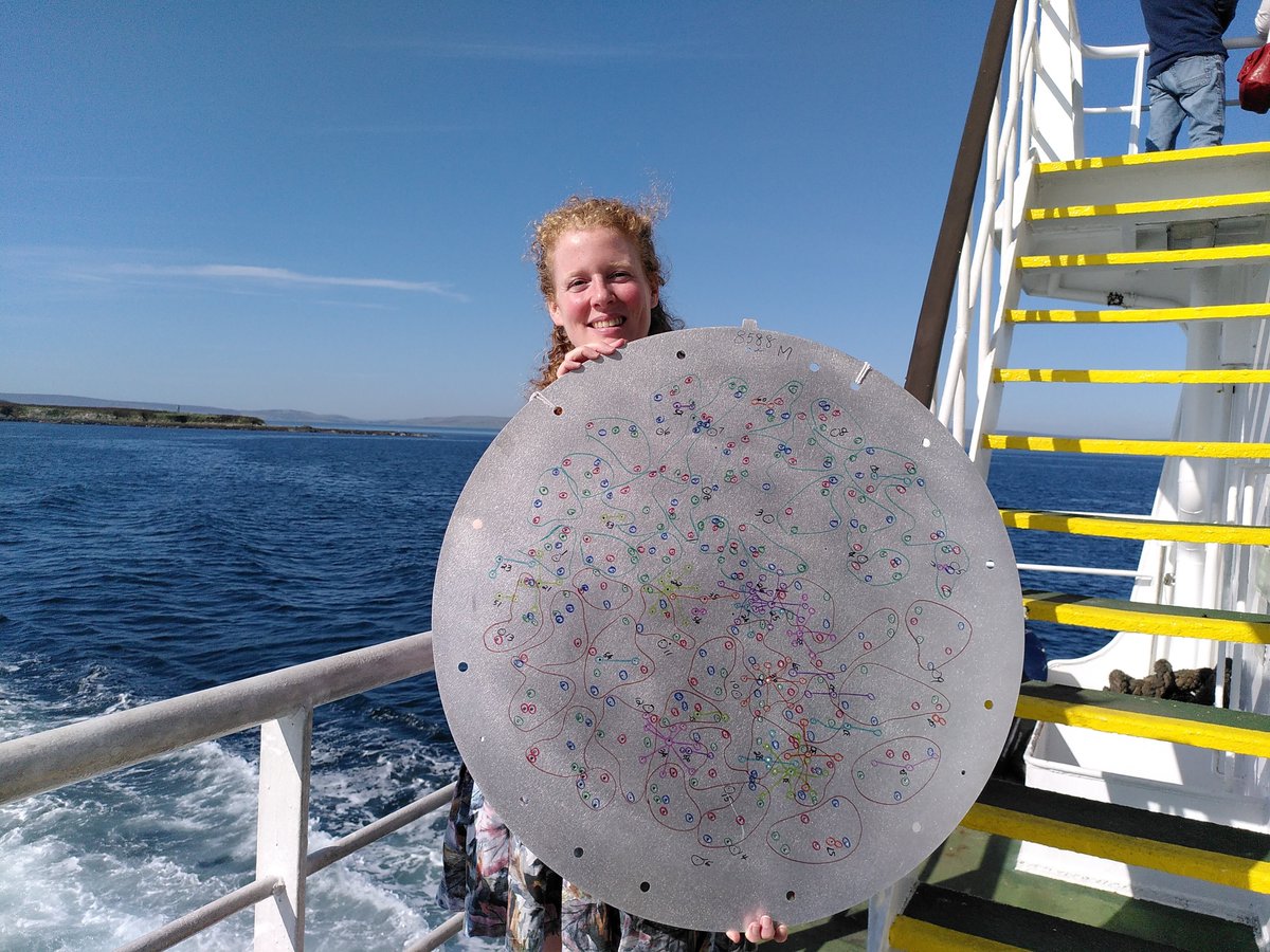 Our plates have the best retirements! After being on a🔭, they get to go via a ferry to the @OrkSciFest with @AMWeijmans, meet some schoolchildren, and spend the rest of their days inspiring people