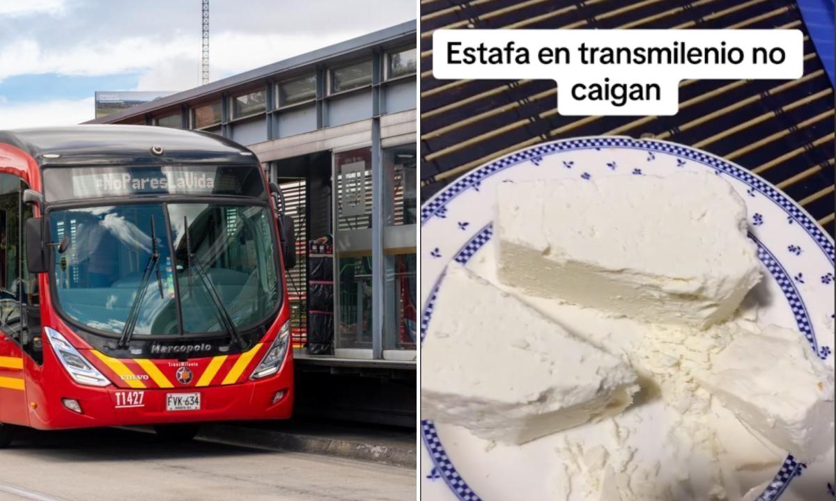 ELTIEMPO's tweet photo. Mujer compró queso en TransMilenio y resultó estafada: 'No se dejen engañar' ➡️https://t.co/yRBv1Mi50f https://t.co/N7wb9C7YAF