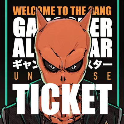 LFG!!! I am happy to say that I won a GAS “Universe Ticket”.  A custom 1/1 by the Legendary Duang himself. I have admired his artwork, characters, and story of Gangster All Star for the past year. When this man put his pen to paper, the outcome of his creations is pure heat! 🔥
