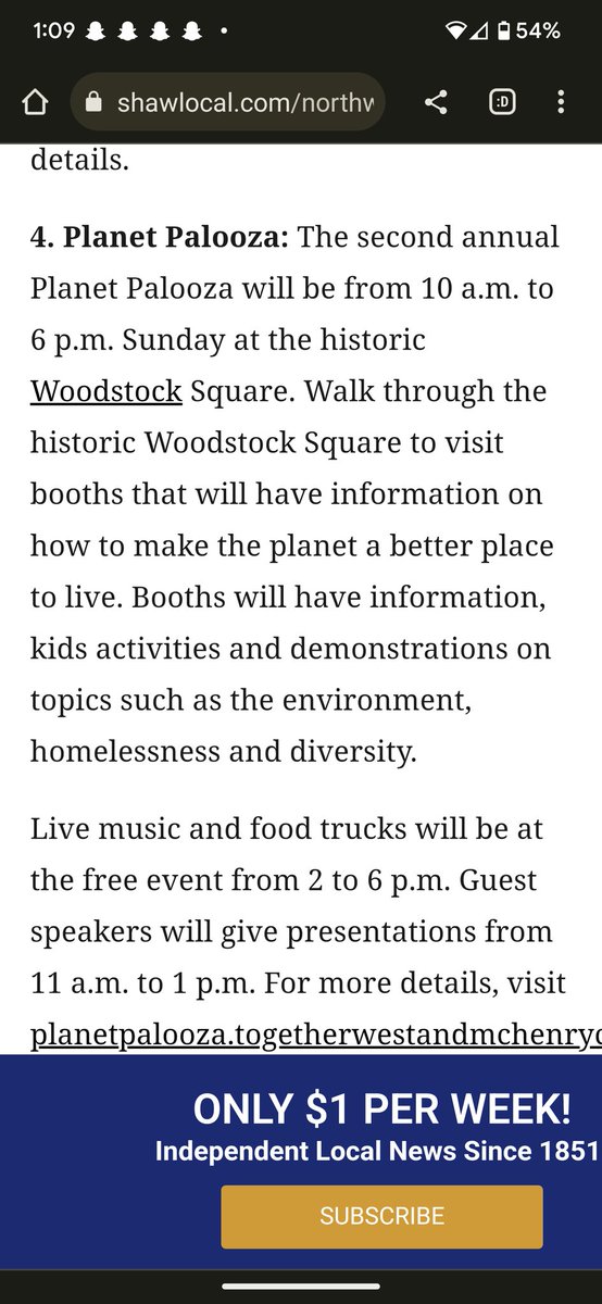 Check us out in the Northwest Herald!! We'll see you Sunday!! 🎊🎉