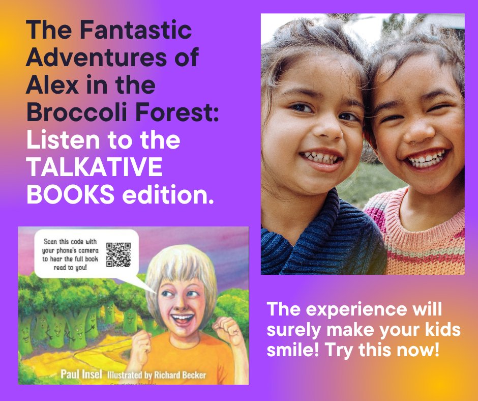 PaulInsel's tweet photo. The Fantastic Adventures of Alex in the Broccoli Forest: Scan the QR code and let your child enjoy every page of this book.
Link: https://t.co/G9fVlY99ff https://t.co/iszL5qDK6C