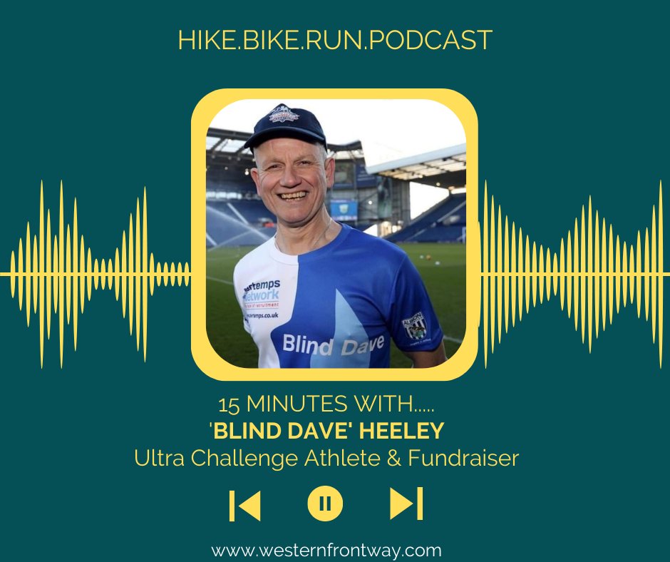 Western Front Way (@westernfrontway) on Twitter photo 🎙️ LATEST PODCAST EPISODE: 'Blind Dave' Heeley
<a href="/WorldMarathon77/">World Marathon Challenge</a> Escape from Alcatraz/Colditz <a href="/marathonDsables/">MARATHON DES SABLES</a>
Episode highlights:
🎽 Team <a href="/blinddaveheeley/">Blind Dave Heeley OBE</a>
⚫ "Blindness is a hazard, but it hasn't stopped me"
🚸 Supporting children, charities & goals
🏁 Finish line, not time 🎙️ LATEST PODCAST EPISODE: 'Blind Dave' Heeley
<a href="/WorldMarathon77/">World Marathon Challenge</a> Escape from Alcatraz/Colditz <a href="/marathonDsables/">MARATHON DES SABLES</a>
Episode highlights:
🎽 Team <a href="/blinddaveheeley/">Blind Dave Heeley OBE</a>
⚫ "Blindness is a hazard, but it hasn't stopped me"
🚸 Supporting children, charities & goals
🏁 Finish line, not time