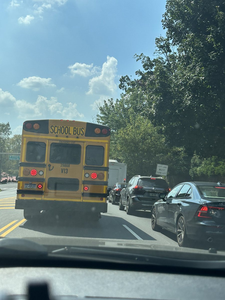 FLCelebrity's tweet photo. @CouncilRockSD whoever you had driving this bus around 2pm on city Ave shouldn’t be driving kids around. They almost caused at least 2 accidents swerving in and out of lanes with no signals. He almost hit me twice https://t.co/vael8a8VHG