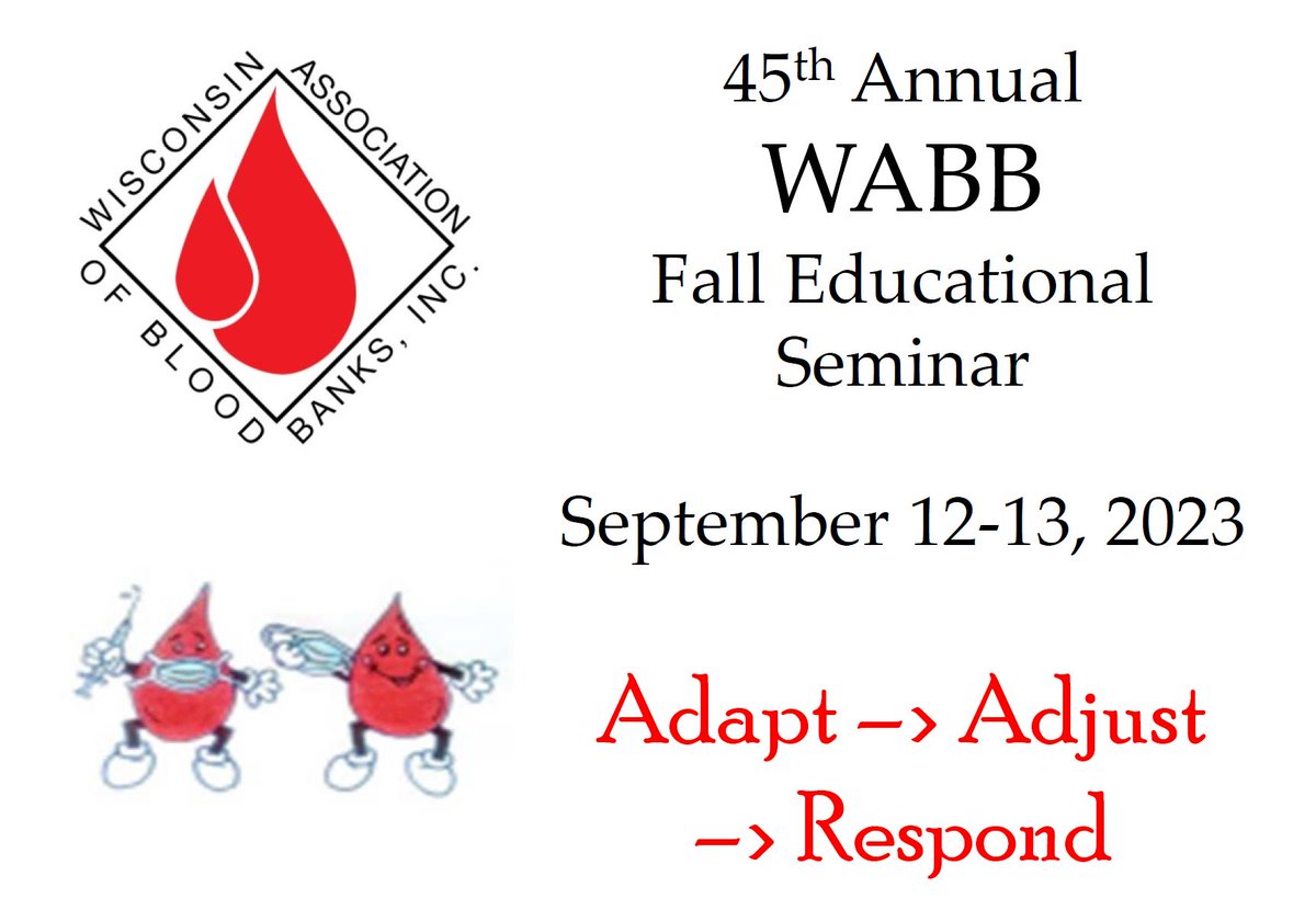 Digi_Trax's tweet image. Come see us Tuesday and Wednesday, September 12-13 @WABBorg Wisconsin Association of Blood Banks 45th Annual Fall Educational Seminar in Brookfield, WI. See our #BTIndicator, @ZebraTechnology healthcare #MobileComputers and compact desktop printers: bit.ly/3OMsevS