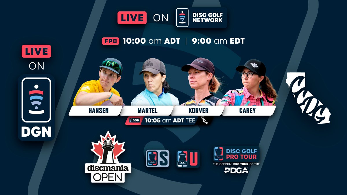 We're heading to Canada! Here's how to watch the 2023 Discmania Open 🇨🇦

Catch Round One action LIVE on YouTube thanks to Disc Golf Network! Get a FREE 7-Day trial of DGN here (available 9/7 - 9/12): discgolfnetwork.link/P6tfNd