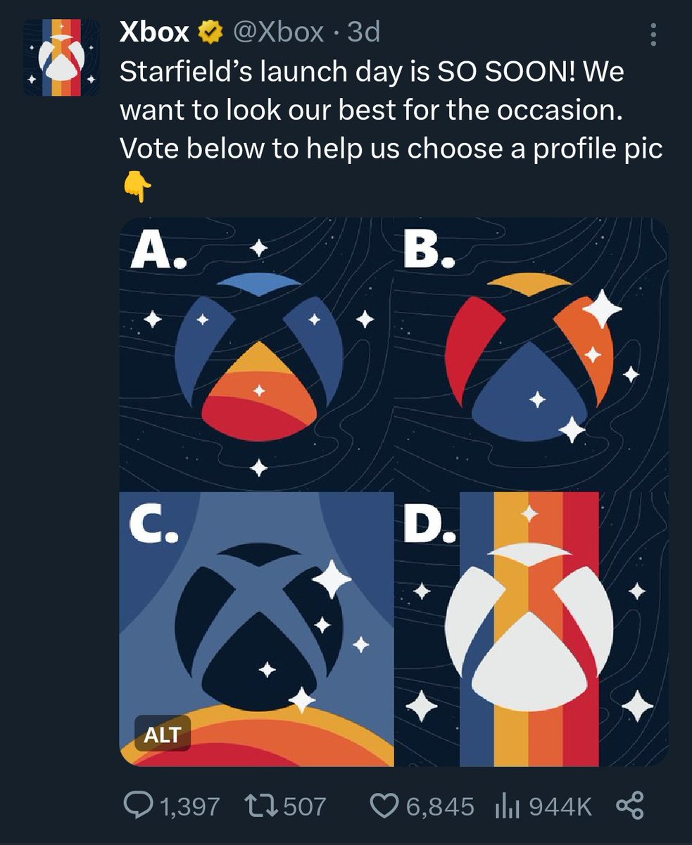 TheRealSenG's tweet photo. How brilliantly @Xbox has turned the mere decision of deciding the final version into a post with almost a million impressions. https://t.co/XHOIdhIGwI