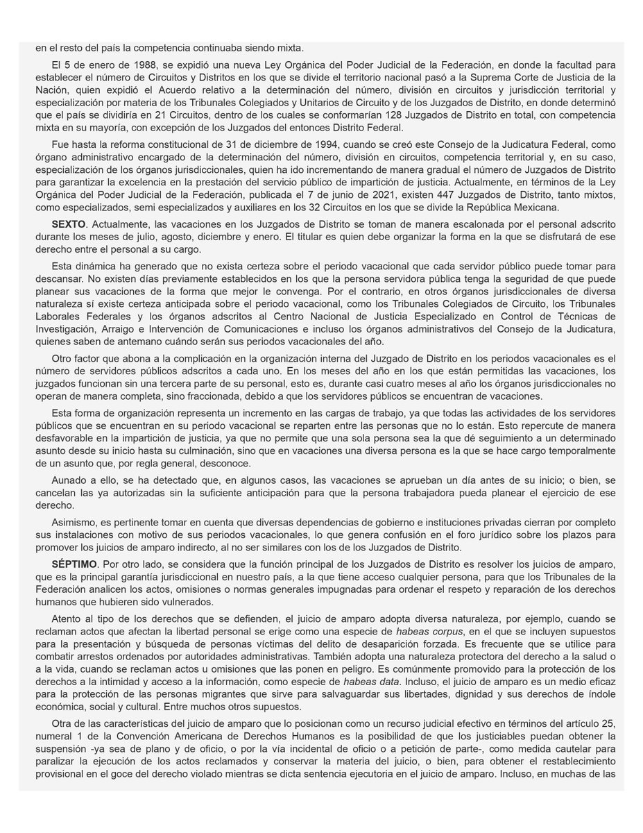 JuanMarcosDav's tweet photo. NUEVO ESQUEMA de vacaciones para juzgados de distrito mixtos, semiespecializados, especializados, mercantiles federales y auxiliares.
Vigente a partir de 08.09.23
Repostea para que llegue a más colegas 🤓 https://t.co/kgivlXXKXP