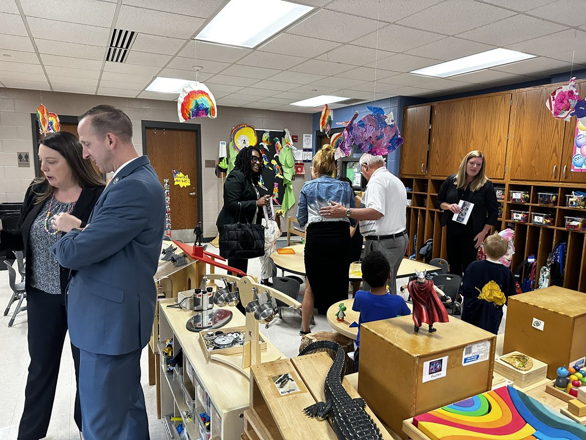 WayneTwpSuper's tweet photo. Great things happening with our youngest learners in @WayneTwpSchools.  The Board stayed busy during their visit as they learned more about the @WTProcks.  #wearewayne https://t.co/KzPXhYwlCE