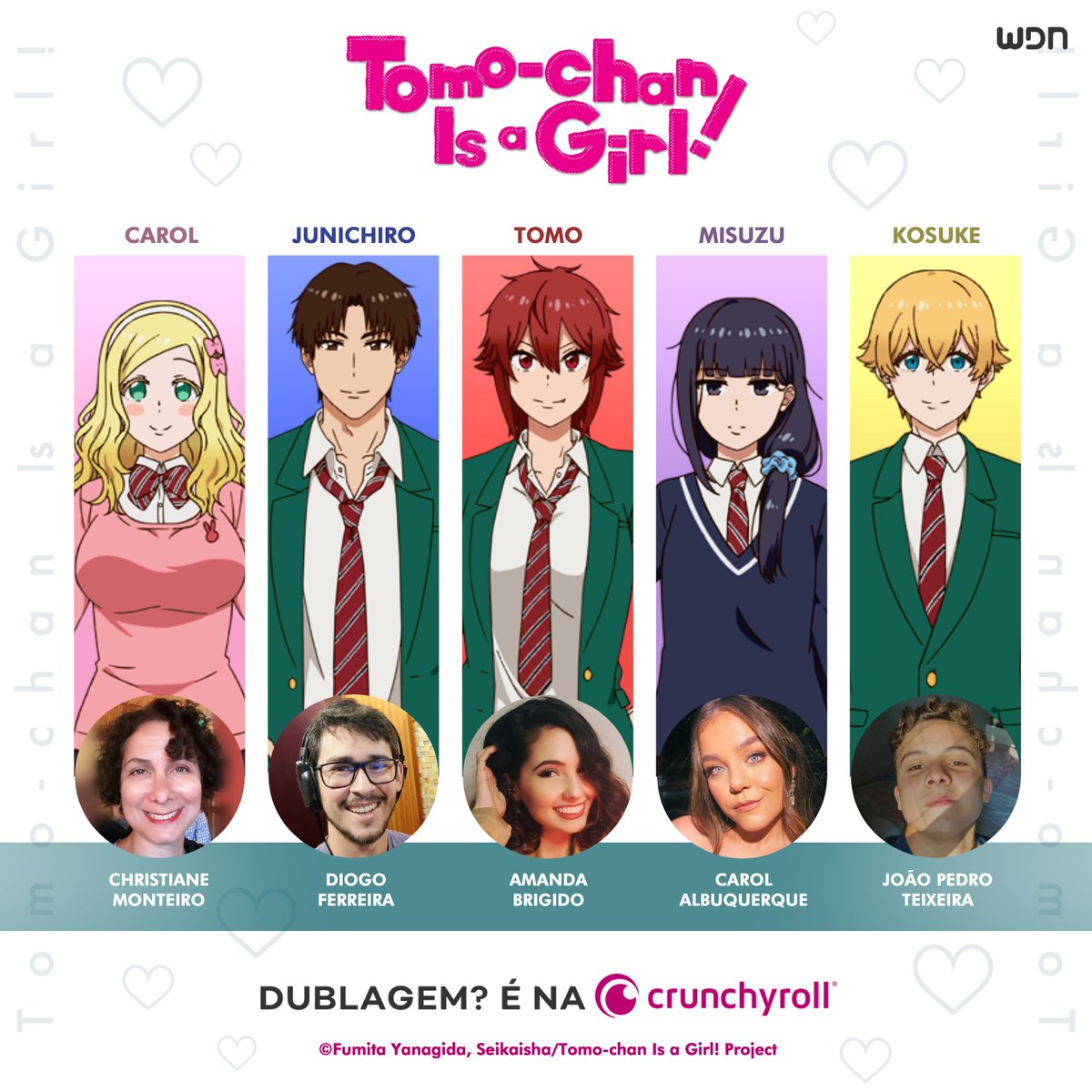 TOMO-CHAN IS A GIRL! Dublado  Elenco de Dublagem e Trechos