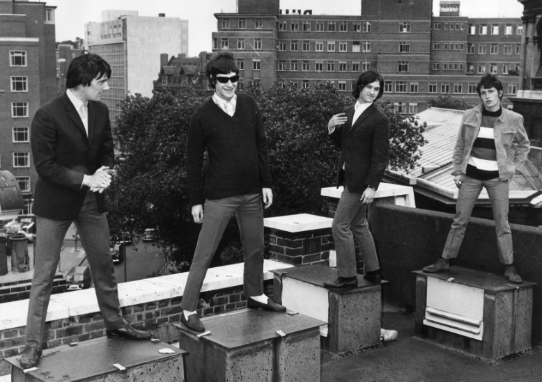 TheKinks's tweet photo. Thank you for the days ❤️  

The Kinks on a rooftop in London in 1965 https://t.co/ynx2d2kkbo
