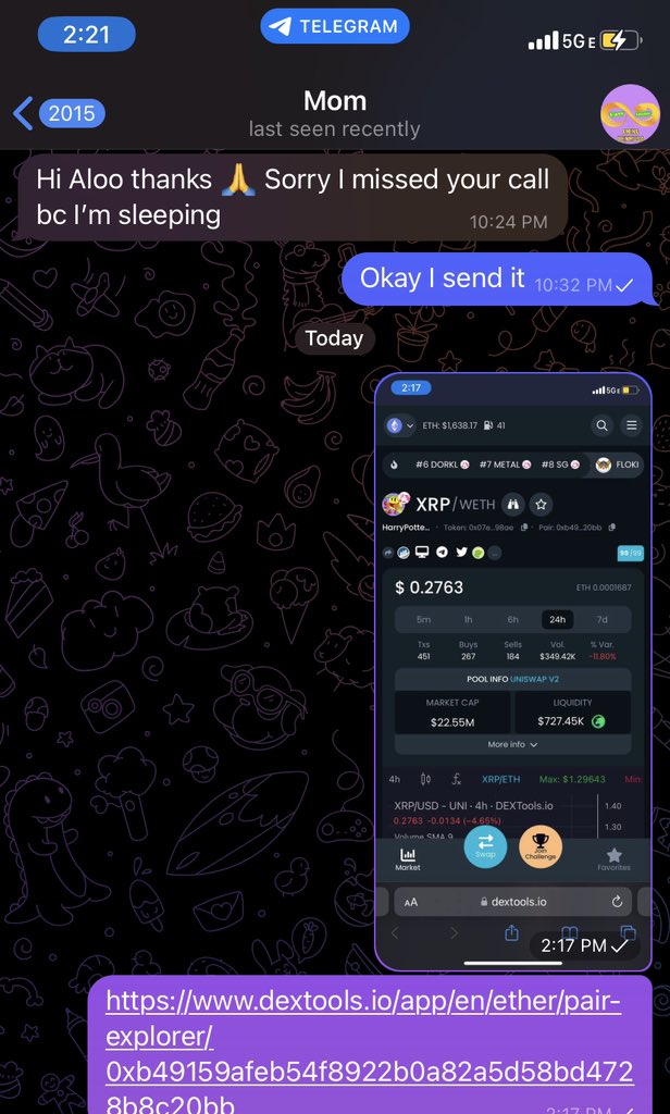 MiaMi_Z17's tweet image. Last coin I shilled my my mom was Doge Coin 

🤔😴 $XRP #HPOP81 @HPOP8I