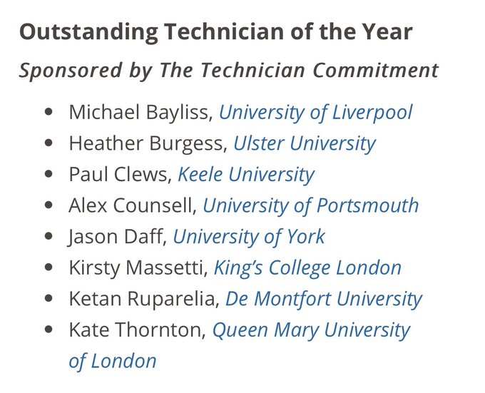 All-Ireland Technical Staff Network (@allirelandtsn) on Twitter photo We have some really great updates to share over the coming days!
But first, congrats to <a href="/ragbutton/">Heather Burgess</a> on being nominated for a @TimesHigherEd Technician of the Year Award!! Heather is the second member of our Steering Group to be nominated after <a href="/Gill_Riddell/">Gillian Riddell</a> last year 🤩🏆 We have some really great updates to share over the coming days!
But first, congrats to <a href="/ragbutton/">Heather Burgess</a> on being nominated for a @TimesHigherEd Technician of the Year Award!! Heather is the second member of our Steering Group to be nominated after <a href="/Gill_Riddell/">Gillian Riddell</a> last year 🤩🏆
