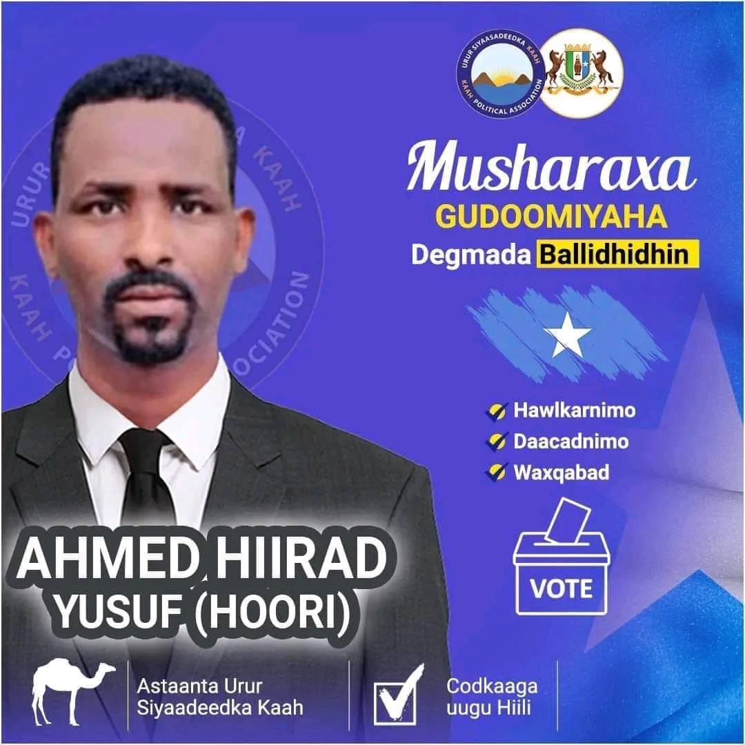 KAAHPParty's tweet photo. Waxaay @KAAHPParty hambalyo u dirayaan guddomiyaha koowada ee Degmada Balidhidhin, Bari, Puntland oo loo doortay Ahmed Hiraad 
Iyo Guudomiye ku xiigeenka Abdihakiim Mursal. Eebe ha u fududeeyo labadaba xiilka https://t.co/d4o8mkAwh2