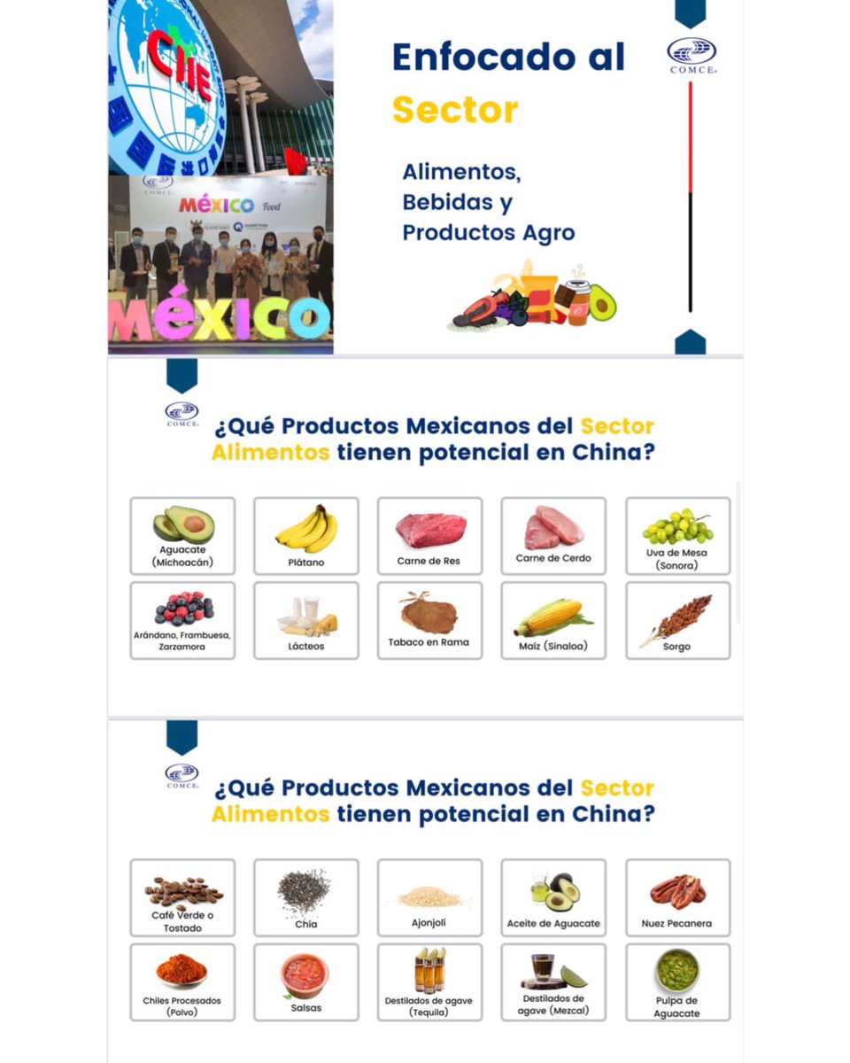 ComceOficial's tweet photo. 🇨🇳 Nos vamos a #venderle a #China
Eres #empresa #mexicana y quieres #exportar a China, participa en la #Misión de #Negocios del #COMCE
⚠️ Últimos lugares⚠️
🗓️Noviembre 2023
Información y registro📩asiayoceania@comce.org.mx
Pabellón México CIIE
Modalidad individual y grupal https://t.co/atil6MKpJG