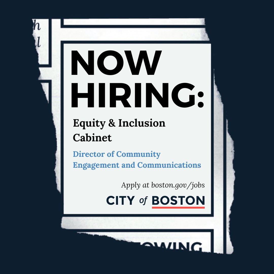 EquityCabinet's tweet photo. Join us in driving positive transformation! Explore our new roles: Director of Community Engagement &amp; Communications in E+I Cabinet. Also, the BMA department seeks a Communications and Office Manager ��� amplifying impact. Apply now at https://t.co/qzN3LqjkNs https://t.co/PYdBPCovJZ