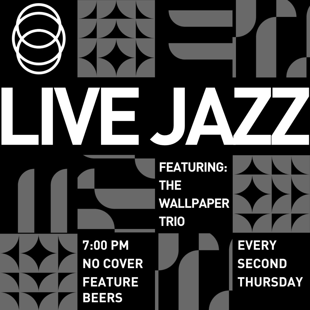 TONIGHT: LIVE JAZZ

⌚ Music starts at 7:00
⚡No Cover
🍺 Feature Beer: Sky Rocket Slushy 

After a slower pace to allow for summer shenanigans, tonight marks the first of a bi-weekly season of live jazz and seasonal brews heading into fall and winter.