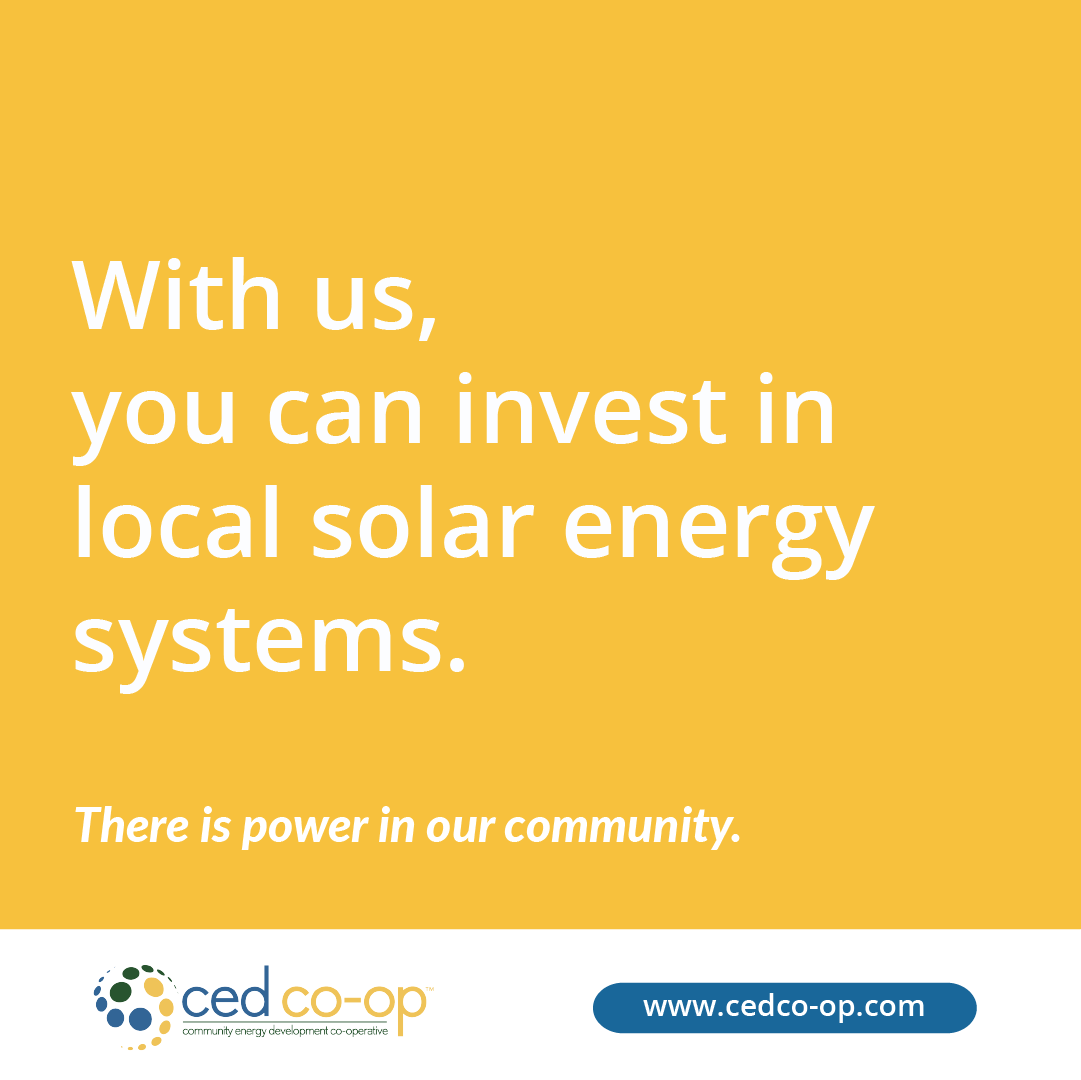 CED Co-op is a community of like-minded individuals working together to build meaningful &amp; impactful projects that improve the lives of everyone.

Learn more: cedco-op.com/about-us-2/

#divest #invest #community #projects #fossilfuels #sustainability #solarpanels #renewableenergy