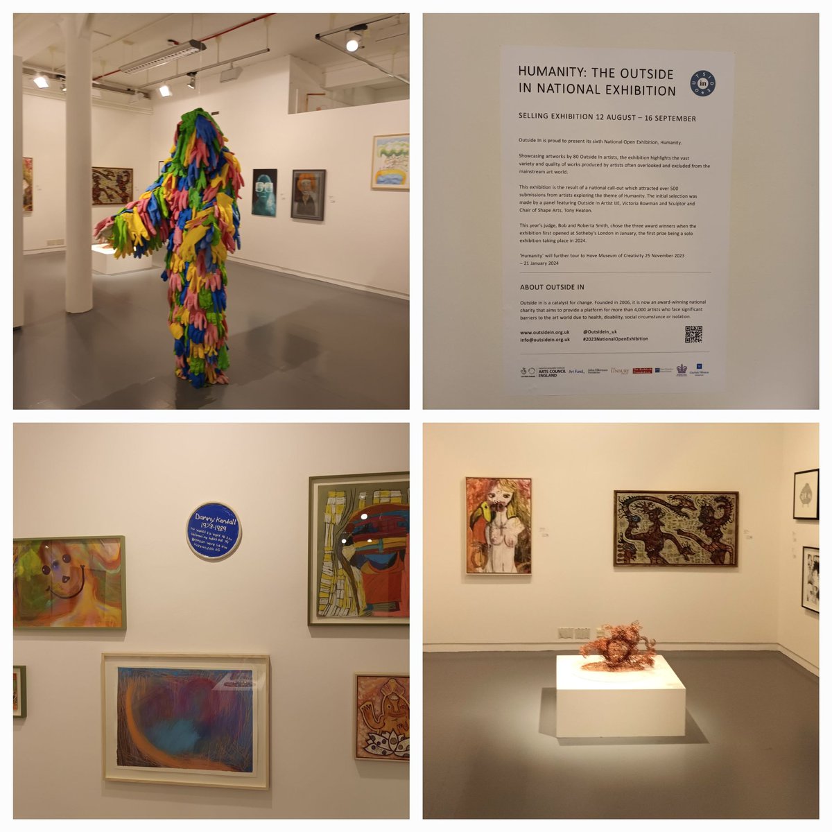 moe_rocksmoore's tweet image. Upstairs from GPs is @Project_Ability in the @trongate103 space☆ Humanity : The Outside In☆ A National Exhibition ☆ This is gorgeous stuff! ☆ #Humanity #trongate103 #projectability