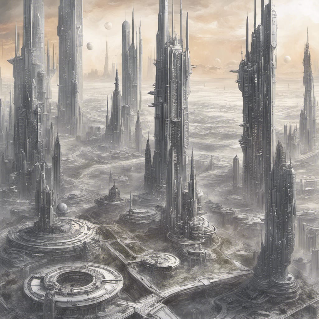 zero2zedGaming's tweet photo. Alien Marvels The Massive Megastructures of an Extra-terrestrial City #art #generativeart #artificialintelligence #machinelearning #aiartcommunity #ai #aiart #AIArtwork #aliencity #cityscape #megastructures #scifi #scifiart https://t.co/NwVwQ75ofK