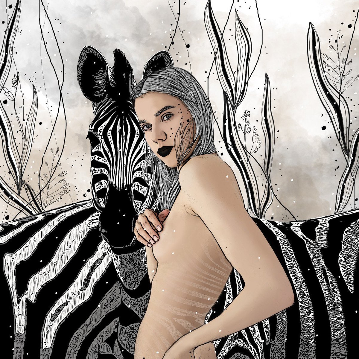 Gn & SOLD SOLD SOLD🥳 2 editions more of 'Amongst the Zebras' sold to dear @Shakazamm and the loveliest Nikki @cozmonika_art ❤❤ Thank you so much, much appreciate your support and kindness 🤍🦓 4/10 editions left !!👀 1.7 $xtz