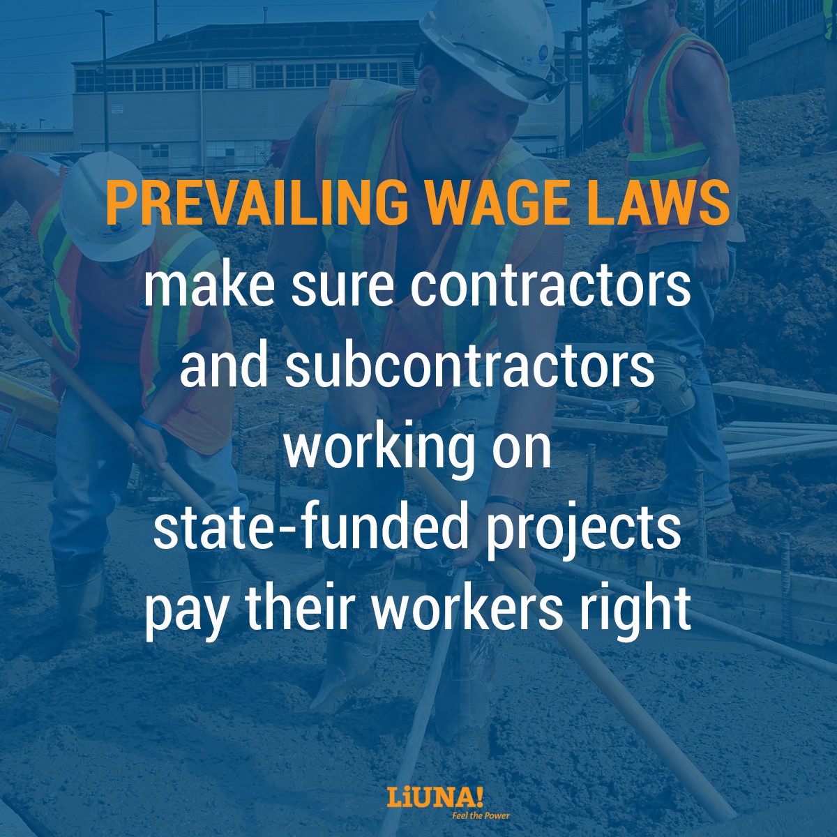 Employers who oppose #prevailingwages do so because they want to cut workers’ paychecks and
pocket the pay-cuts as profits.

#protectprevailingwage
#LiUNABuilds
#FeelThePower