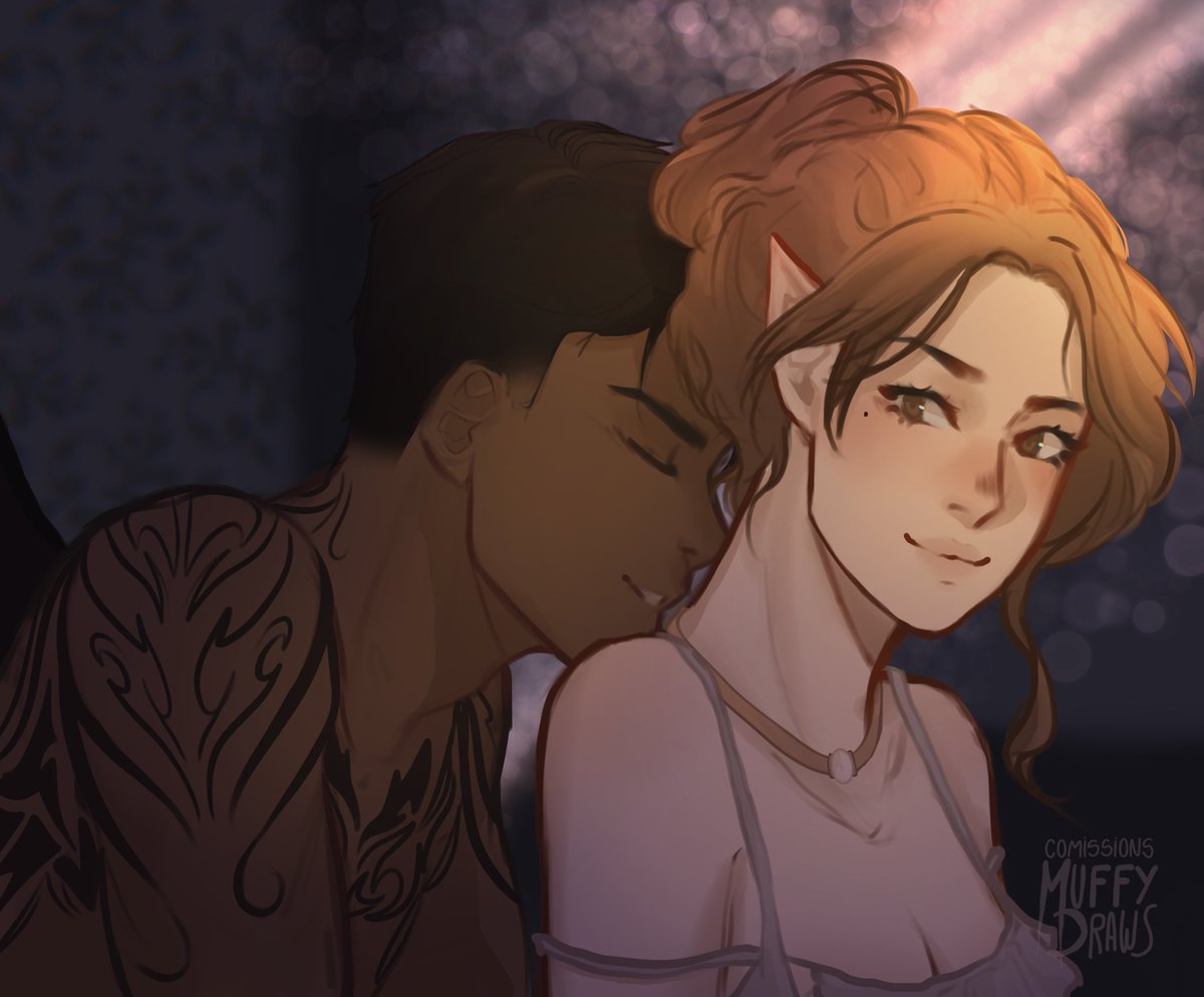 💕Elain Week Day 5: Lover 💕

“Something bad is 'bout to happen to me
Why I feel this way I don't know maybe
I think of her so much it drives me crazy
I just don't want her to leave me
Don't you give me up, please don't give up
On me, I belong with you, and only you, baby”