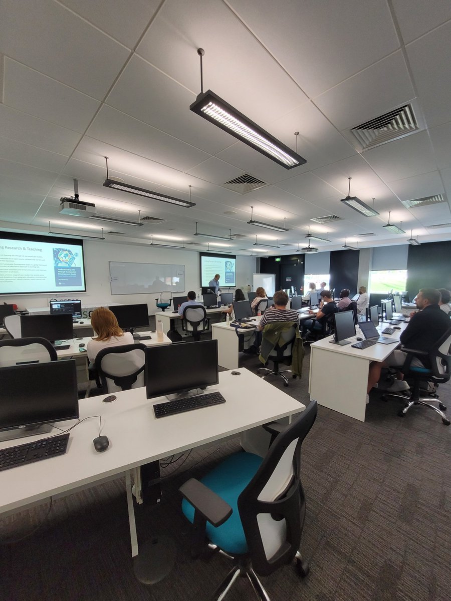 #FOSS4GUK2023 - Fantastic event at <a href="/MaynoothUni/">Maynooth University</a> today and in 7 other venues in UK! 
<a href="/OSGeo/">OSGeo https://fosstodon.org/@osgeo</a> <a href="/osgeouk/">OSGeo:UK</a> <a href="/foss4g/">FOSS4G 2024 | https://fosstodon.org/@foss4g</a> - great talks, get conversations, FOSS4G goodness. 
We're feeling very happy! Well done everyone, in all venues! See you next year!