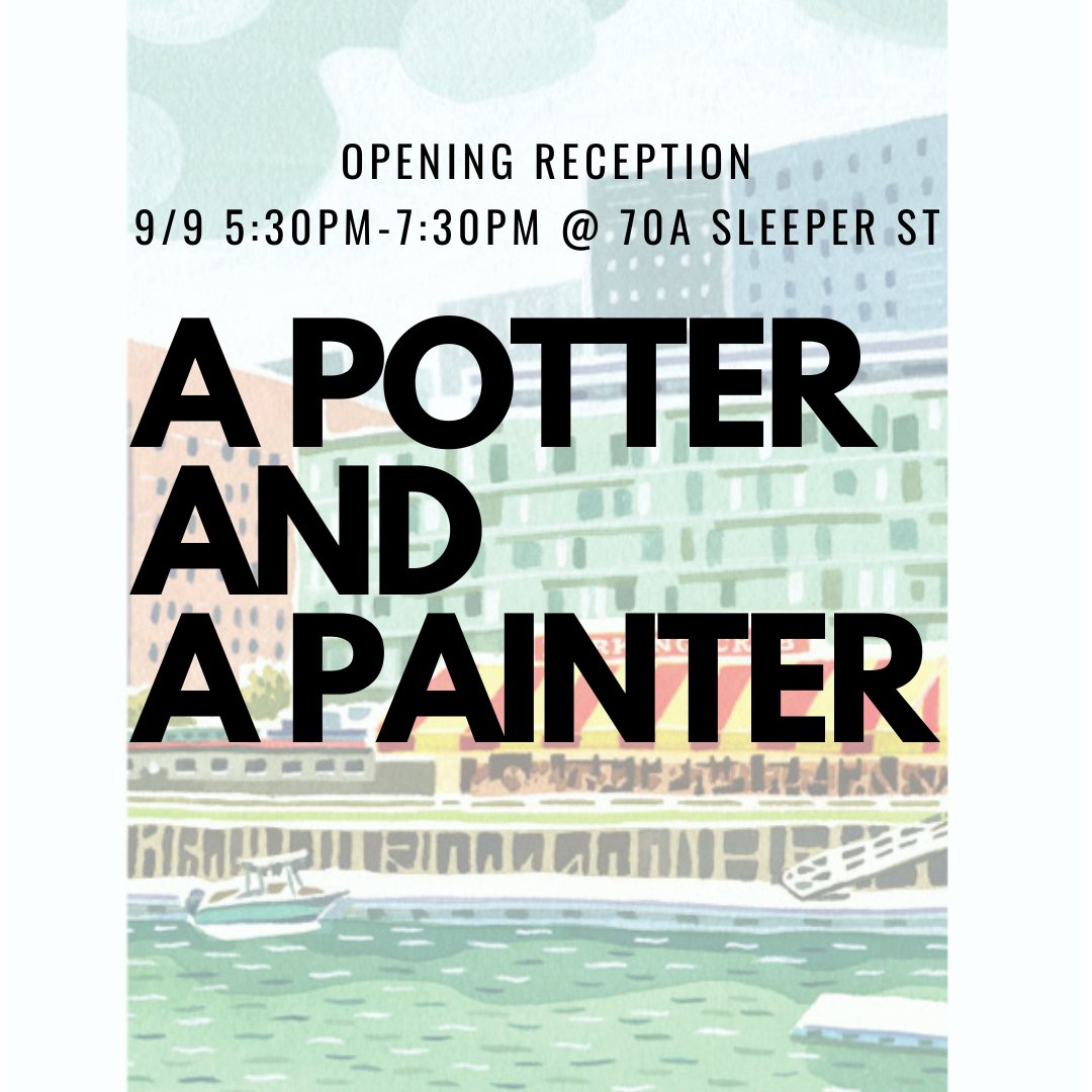 Fortpointarts's tweet image. Come join us for the &quot;A Potter and A Painter&quot; Opening Reception at our Assemblage Art Space this Saturday!

#FPAC #FortPointArtsCommunity #EventsInBoston #BostonArtists
